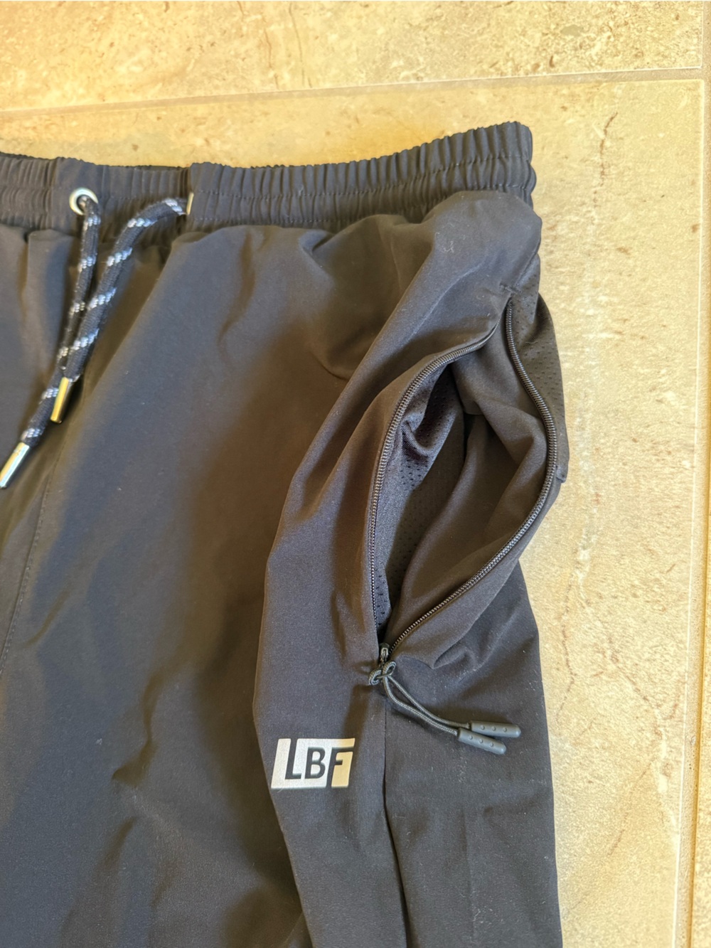 Live Breathe Futbol Black Maestro Shorts Drawstring Zipper Pockets Men’s Large - Picture 5 of 11